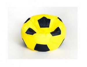 Кресло-мешок Мяч малый желто-черное в Пуровске - purovsk.ok-mebel.com | фото 1