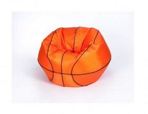 Кресло-мешок Баскетбольный мяч малый оранжево-черное в Пуровске - purovsk.ok-mebel.com | фото 2