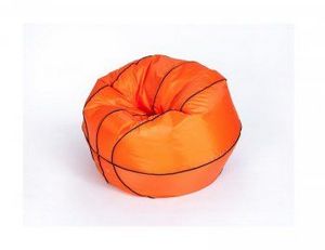 Кресло-мешок Баскетбольный мяч малый оранжево-черное в Пуровске - purovsk.ok-mebel.com | фото 3
