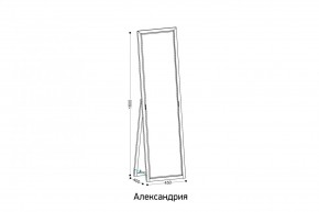 АЛЕКСАНДРИЯ-9.1 Зеркало напольное в Пуровске - purovsk.ok-mebel.com | фото 2
