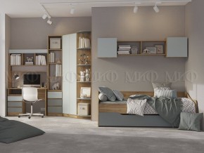 ЧЕЛСИ Color Антресоль (Мята/Дуб крафт) в Пуровске - purovsk.ok-mebel.com | фото 2