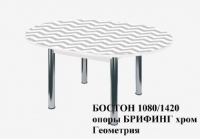 БОСТОН Стол круглый раздвижной 1080/1420 опоры Брифинг в Пуровске - purovsk.ok-mebel.com | фото