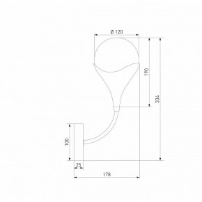 Бра Eurosvet Calyx 60169/1 никель в Пуровске - purovsk.ok-mebel.com | фото 4