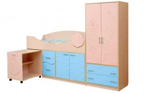 Набор мебели для детской Юниор -12.2 (700*1860) МДФ матовый в Пуровске - purovsk.ok-mebel.com | фото