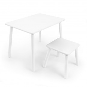 Детский комплект стол и табурет Rolti Baby (белая столешница/белое сиденье/белые ножки) в Пуровске - purovsk.ok-mebel.com | фото 1