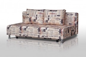 Диван-кровать Комфорт без подлокотников Принт "Gazeta" (2 подушки) в Пуровске - purovsk.ok-mebel.com | фото