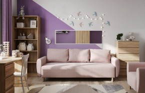 Диван-кровать Тулисия светло-розовый, ткань рогожка в Пуровске - purovsk.ok-mebel.com | фото 4