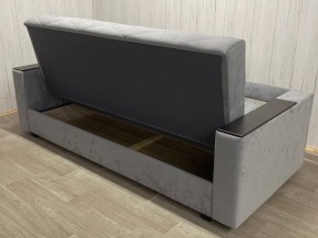 Диван Престиж-15 (НПБ+МДФ) велюр Sensey silver в Пуровске - purovsk.ok-mebel.com | фото 4