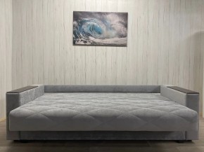 Диван Престиж-15 (НПБ+МДФ) велюр Sensey silver в Пуровске - purovsk.ok-mebel.com | фото 5