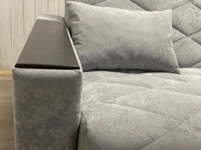 Диван Престиж-15 (НПБ+МДФ) велюр Sensey silver в Пуровске - purovsk.ok-mebel.com | фото 6