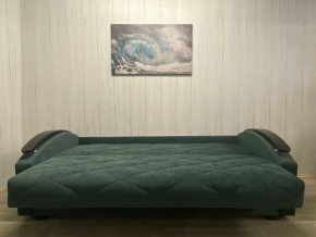 Диван Престиж-16 (НПБ+МДФ) велюр Sensey bottle green в Пуровске - purovsk.ok-mebel.com | фото 3