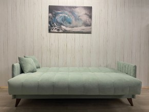 Диван Престиж-3 (НПБ) велюр Sensey mist green в Пуровске - purovsk.ok-mebel.com | фото 3