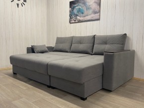 Диван угловой Комфорт-3 (НПБ+МДФ) велюр Galaxy Lite 26 в Пуровске - purovsk.ok-mebel.com | фото 3