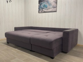 Диван угловой Комфорт-3 (НПБ+МДФ) велюр Monaco 8 в Пуровске - purovsk.ok-mebel.com | фото 3