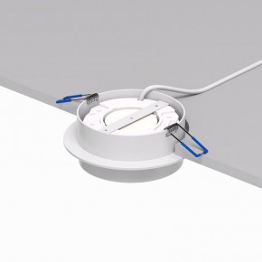 DK2090-WH Встраиваемый светильник FLAT, IP 20, до 15 Вт, GX53, LED, белый, алюминий в Пуровске - purovsk.ok-mebel.com | фото 3