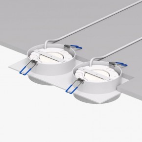 DK2092-WH Встраиваемый светильник FLAT, IP 20, до 15 Вт, GX53, LED, белый, алюминий в Пуровске - purovsk.ok-mebel.com | фото 4