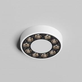 DK2440-WB Встраиваемый светильник DUAL 5+5 Вт, LED 4000K, IP 20, d90mm, белый/черный, алюминий/акрил в Пуровске - purovsk.ok-mebel.com | фото 3