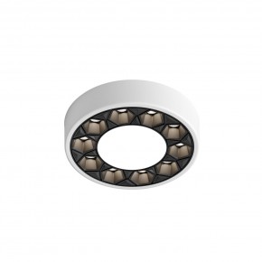 DK2440-WB Встраиваемый светильник DUAL 5+5 Вт, LED 4000K, IP 20, d90mm, белый/черный, алюминий/акрил в Пуровске - purovsk.ok-mebel.com | фото 4