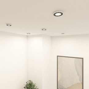 DK2441-WB Встраиваемый светильник DUAL 9+9 Вт, LED 4000K, IP 20, d120mm, белый/черный, алюминий/акрил в Пуровске - purovsk.ok-mebel.com | фото 2