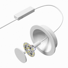 DK2700-WH Встраиваемый светильник, IP 20, 7 Вт, LED 3000, белый, алюминий в Пуровске - purovsk.ok-mebel.com | фото 4
