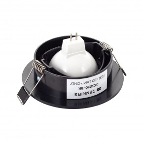 DK3020-BK Встраиваемый светильник, IP 20, 10 Вт, GU5.3, LED, черный, пластик в Пуровске - purovsk.ok-mebel.com | фото 3
