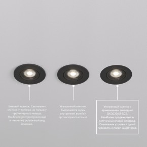 DK3020-BK Встраиваемый светильник, IP 20, 10 Вт, GU5.3, LED, черный, пластик в Пуровске - purovsk.ok-mebel.com | фото 5