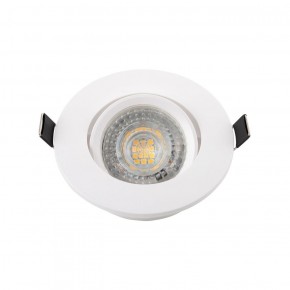 DK3020-WH Встраиваемый светильник, IP 20, 10 Вт, GU5.3, LED, белый, пластик в Пуровске - purovsk.ok-mebel.com | фото 2