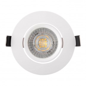 DK3020-WH Встраиваемый светильник, IP 20, 10 Вт, GU5.3, LED, белый, пластик в Пуровске - purovsk.ok-mebel.com | фото