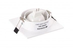 DK3021-WH Встраиваемый светильник, IP 20, 10 Вт, GU5.3, LED, белый, пластик в Пуровске - purovsk.ok-mebel.com | фото 4