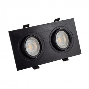 DK3022-BK Встраиваемый светильник, IP 20, 10 Вт, GU5.3, LED, черный, пластик в Пуровске - purovsk.ok-mebel.com | фото