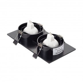 DK3022-BK Встраиваемый светильник, IP 20, 10 Вт, GU5.3, LED, черный, пластик в Пуровске - purovsk.ok-mebel.com | фото 3