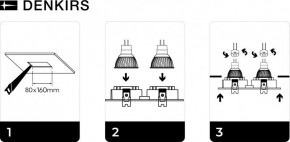 DK3022-BK Встраиваемый светильник, IP 20, 10 Вт, GU5.3, LED, черный, пластик в Пуровске - purovsk.ok-mebel.com | фото 6