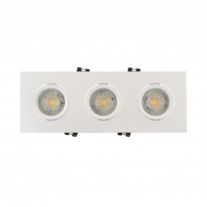 DK3023-WH Встраиваемый светильник, IP 20, 10 Вт, GU5.3, LED, белый, пластик в Пуровске - purovsk.ok-mebel.com | фото