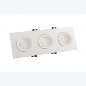 DK3023-WH Встраиваемый светильник, IP 20, 10 Вт, GU5.3, LED, белый, пластик в Пуровске - purovsk.ok-mebel.com | фото 2