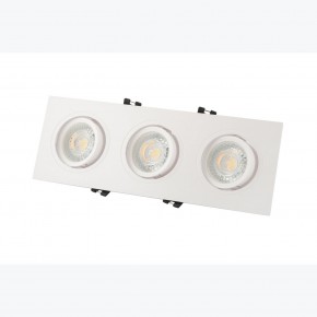 DK3023-WH Встраиваемый светильник, IP 20, 10 Вт, GU5.3, LED, белый, пластик в Пуровске - purovsk.ok-mebel.com | фото 3