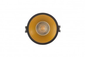 DK3026-BG Встраиваемый светильник, IP 20, 10 Вт, GU5.3, LED, черный/золотой, пластик в Пуровске - purovsk.ok-mebel.com | фото
