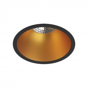 DK3026-BG Встраиваемый светильник, IP 20, 10 Вт, GU5.3, LED, черный/золотой, пластик в Пуровске - purovsk.ok-mebel.com | фото