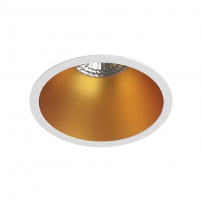 DK3026-WG Встраиваемый светильник, IP 20, 10 Вт, GU5.3, LED, белый/золотой, пластик в Пуровске - purovsk.ok-mebel.com | фото