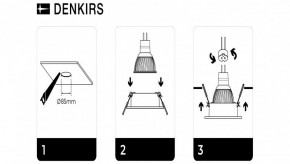 DK3026-WH Встраиваемый светильник, IP 20, 10 Вт, GU5.3, LED, белый, пластик в Пуровске - purovsk.ok-mebel.com | фото 7