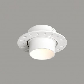 DK3056-WH Встраиваемый светильник под шпатлевку, IP20, до 15 Вт, LED, GU5,3, белый, пластик в Пуровске - purovsk.ok-mebel.com | фото