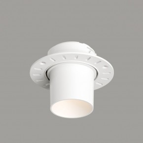 DK3057-WH Встраиваемый светильник под шпатлевку, IP20, до 15 Вт, LED, GU5,3, белый, пластик в Пуровске - purovsk.ok-mebel.com | фото