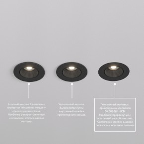 DK3061-BK Встраиваемый светильник, IP 20, 10 Вт, GU5.3, LED, черный/черный, пластик в Пуровске - purovsk.ok-mebel.com | фото 3