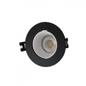DK3061-BK+WH Встраиваемый светильник, IP 20, 10 Вт, GU5.3, LED, черный/белый, пластик в Пуровске - purovsk.ok-mebel.com | фото