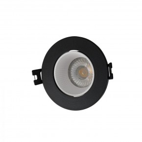 DK3061-BK+WH Встраиваемый светильник, IP 20, 10 Вт, GU5.3, LED, черный/белый, пластик в Пуровске - purovsk.ok-mebel.com | фото