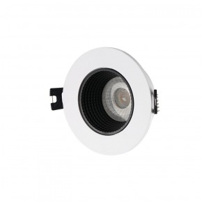 DK3061-WH+BK Встраиваемый светильник, IP 20, 10 Вт, GU5.3, LED, белый/черный, пластик в Пуровске - purovsk.ok-mebel.com | фото 1