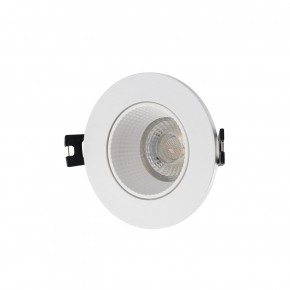 DK3061-WH Встраиваемый светильник, IP 20, 10 Вт, GU5.3, LED, белый/белый, пластик в Пуровске - purovsk.ok-mebel.com | фото