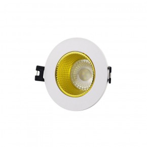 DK3061-WH+YE Встраиваемый светильник, IP 20, 10 Вт, GU5.3, LED, белый/желтый, пластик в Пуровске - purovsk.ok-mebel.com | фото