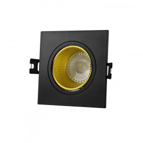 DK3071-BK+YE Встраиваемый светильник, IP 20, 10 Вт, GU5.3, LED, черный/желтый, пластик в Пуровске - purovsk.ok-mebel.com | фото