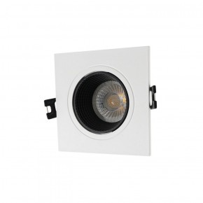 DK3071-WH+BK Встраиваемый светильник, IP 20, 10 Вт, GU5.3, LED, белый/черный, пластик в Пуровске - purovsk.ok-mebel.com | фото