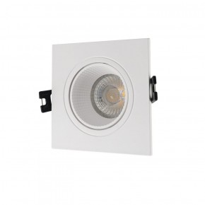 DK3071-WH Встраиваемый светильник, IP 20, 10 Вт, GU5.3, LED, белый/белый, пластик в Пуровске - purovsk.ok-mebel.com | фото